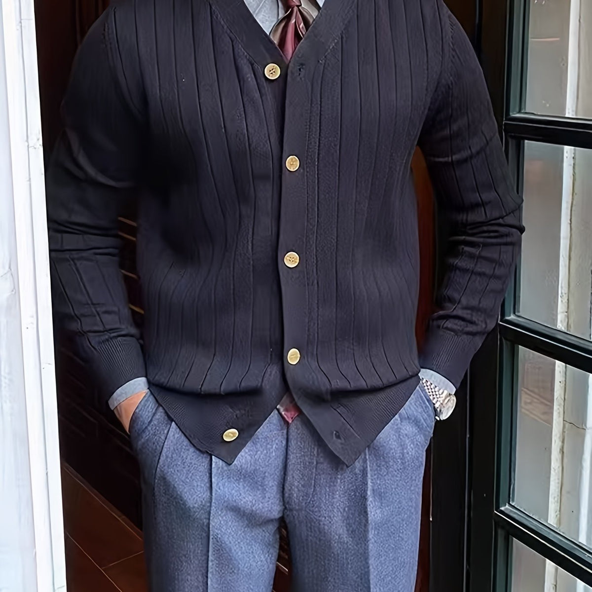 Oliver | Men's Button-Up Knit Cardigan