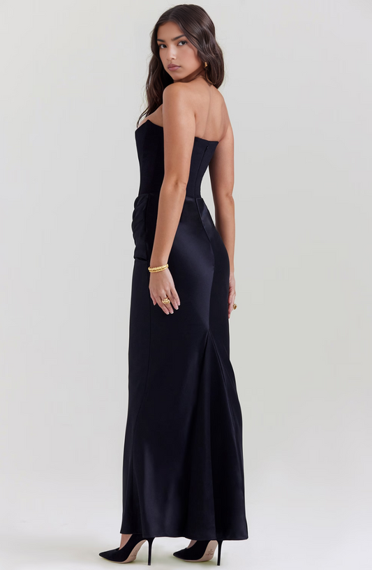 Women’s Maxi Dress | Strapless Corset Fit | Elegant Evening Style
