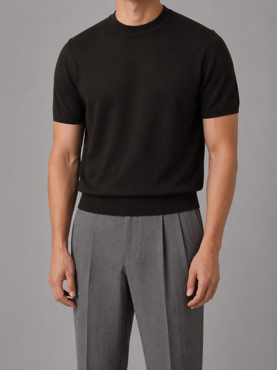 Jethro | Men's Fine Knit Crew Neck T-Shirt