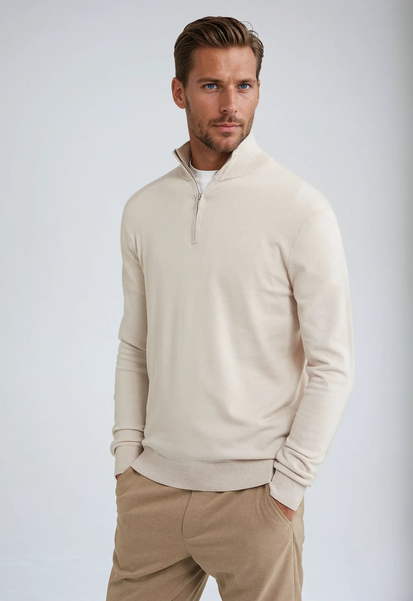 Men’s Sweatshirt | Half Zip Comfort | Classic Casual Style