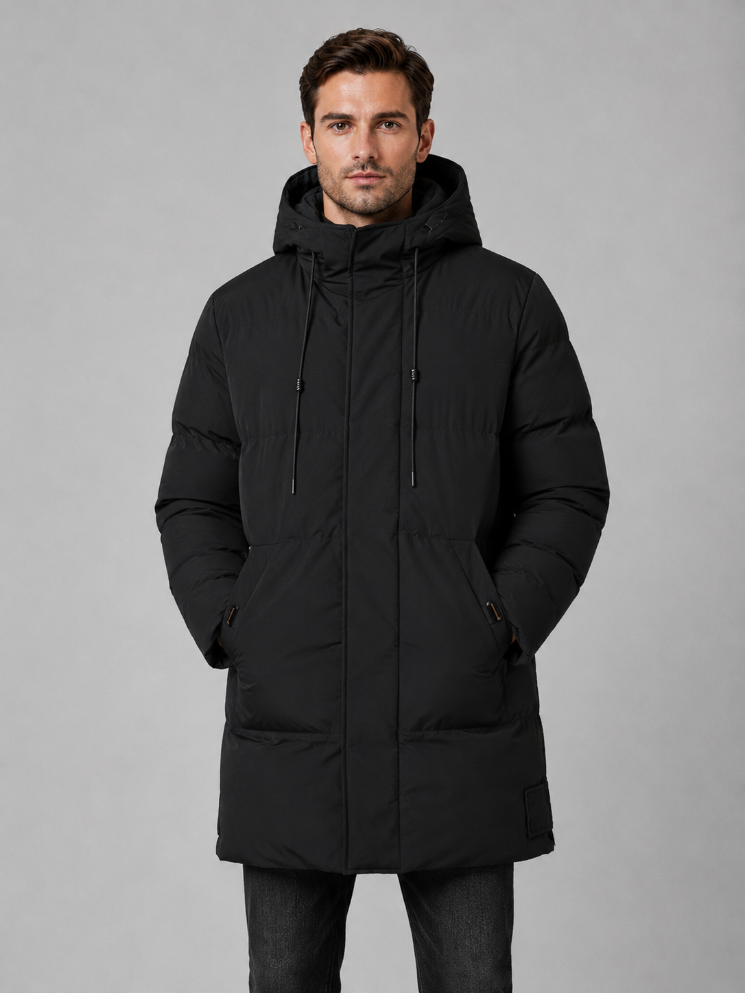 Malachy | Men's Hooded Longline Puffer Jacket