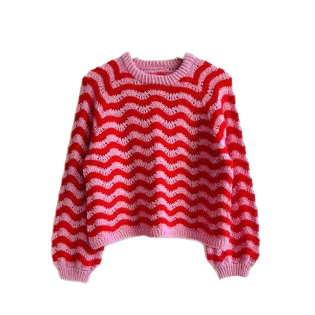Katharina | Women's Relaxed Wave Knit Jumper