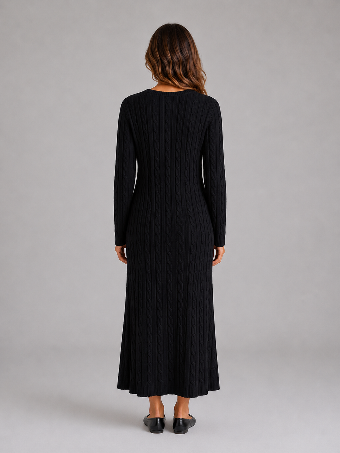 Gladys | Women's Cable Knit Jumper Dress