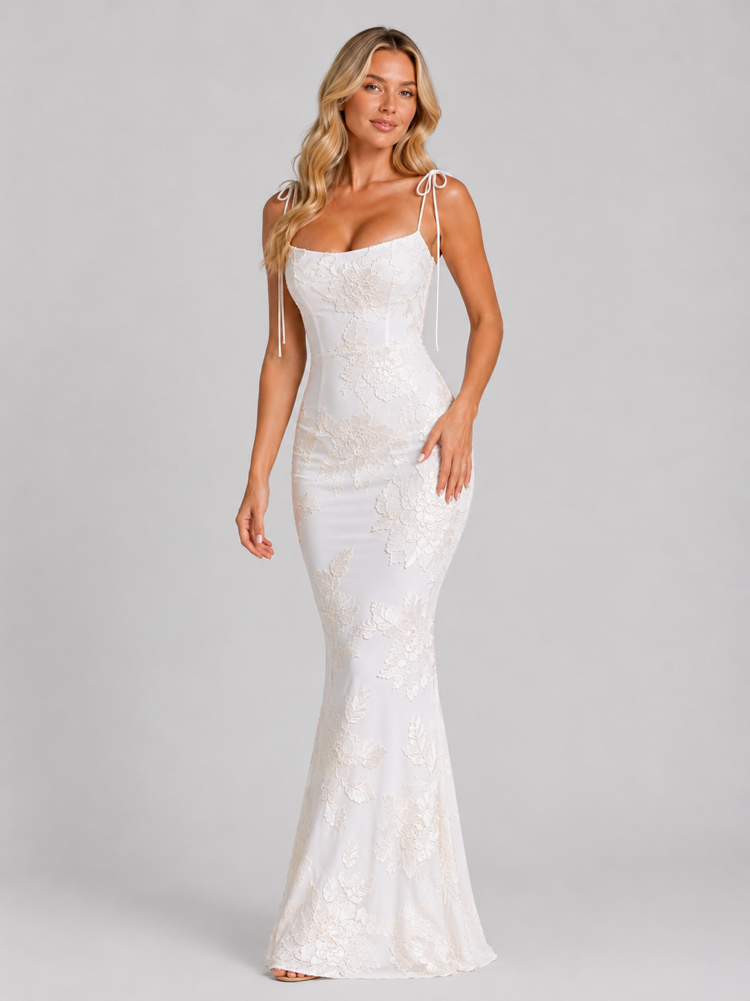 Rosabel | Women's Floral Embroidered Maxi Dress