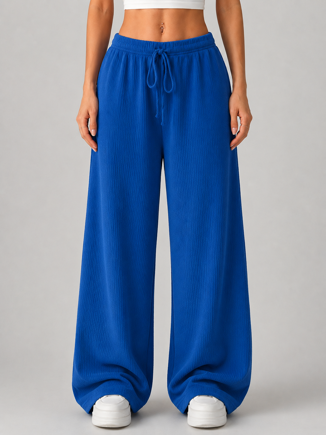 Zenobia | Women's Knitted Wide Leg Trousers