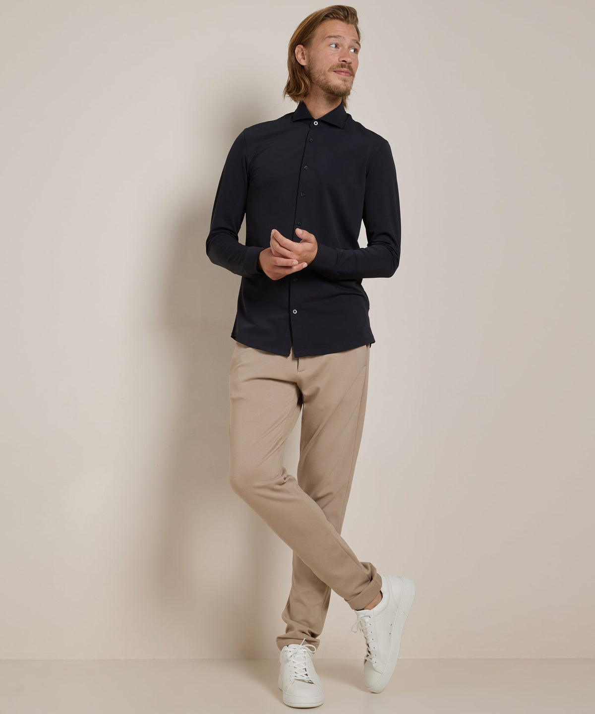 Lavender | Unisex Smart Casual Stretch Shirt