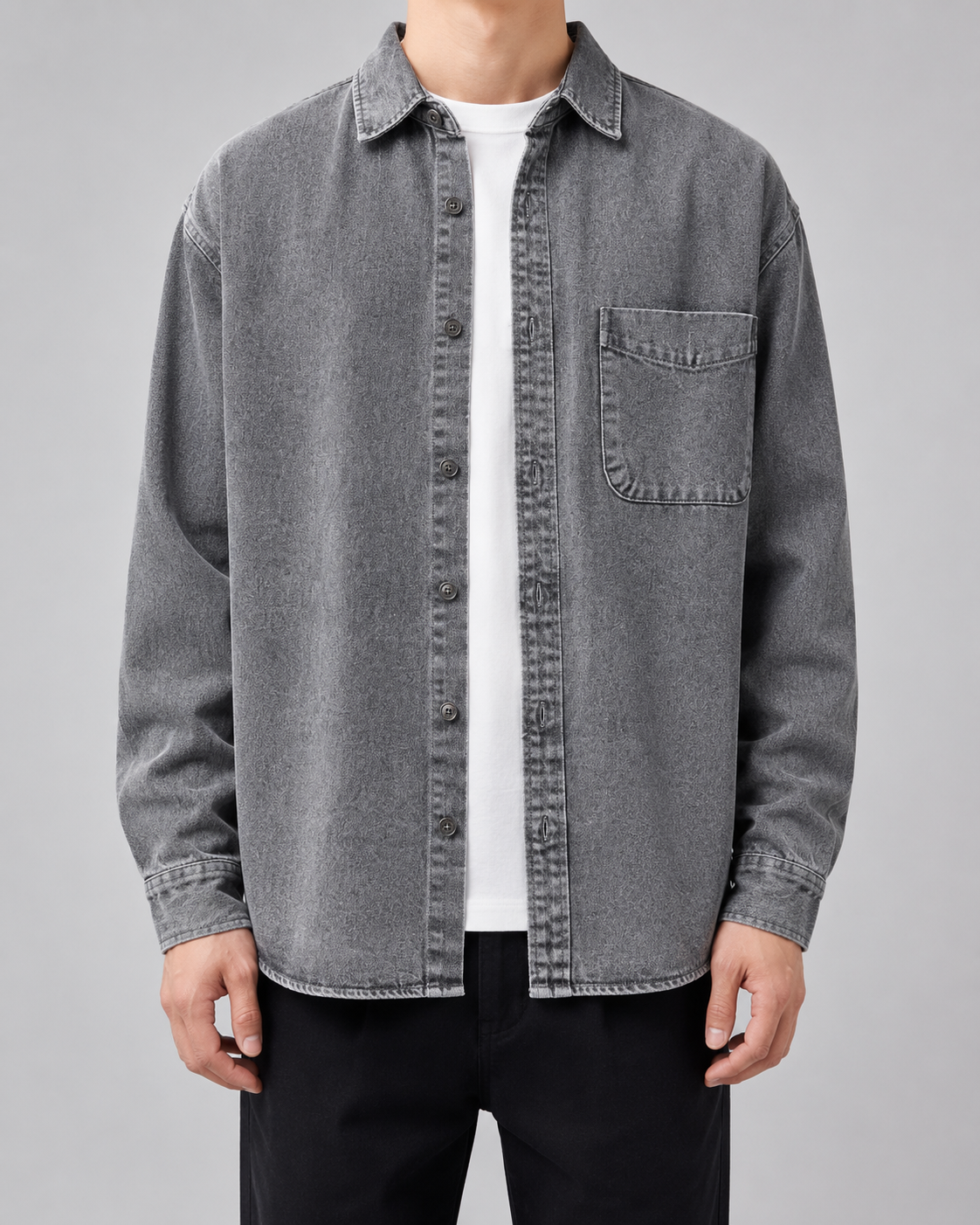 Holt | Men's Washed Denim Overshirt