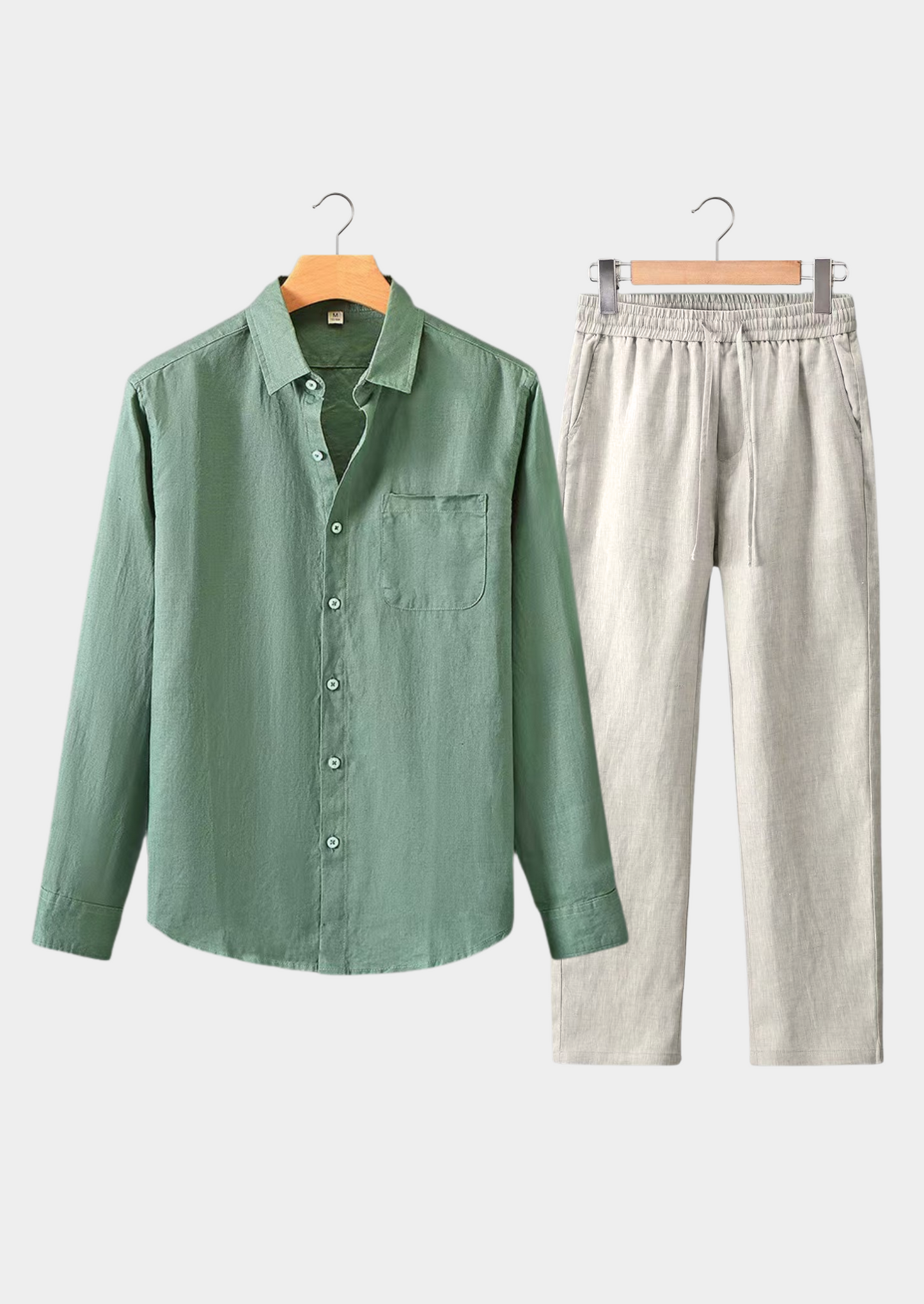 Aurelius | Men's Long Sleeve Linen Set