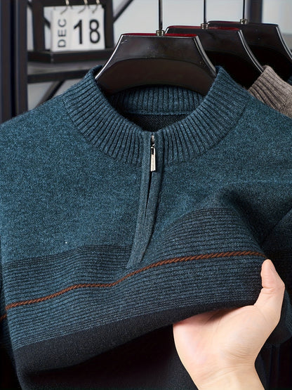 Lucas | Men's Quarter Zip Knit Jumper