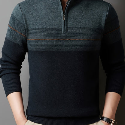 Lucas | Men's Quarter Zip Knit Jumper