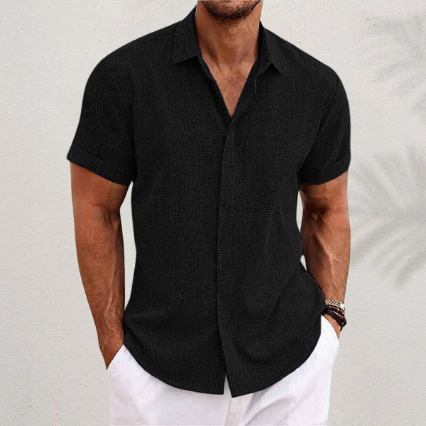 Samuel | Men's Short Sleeve Linen Shirt