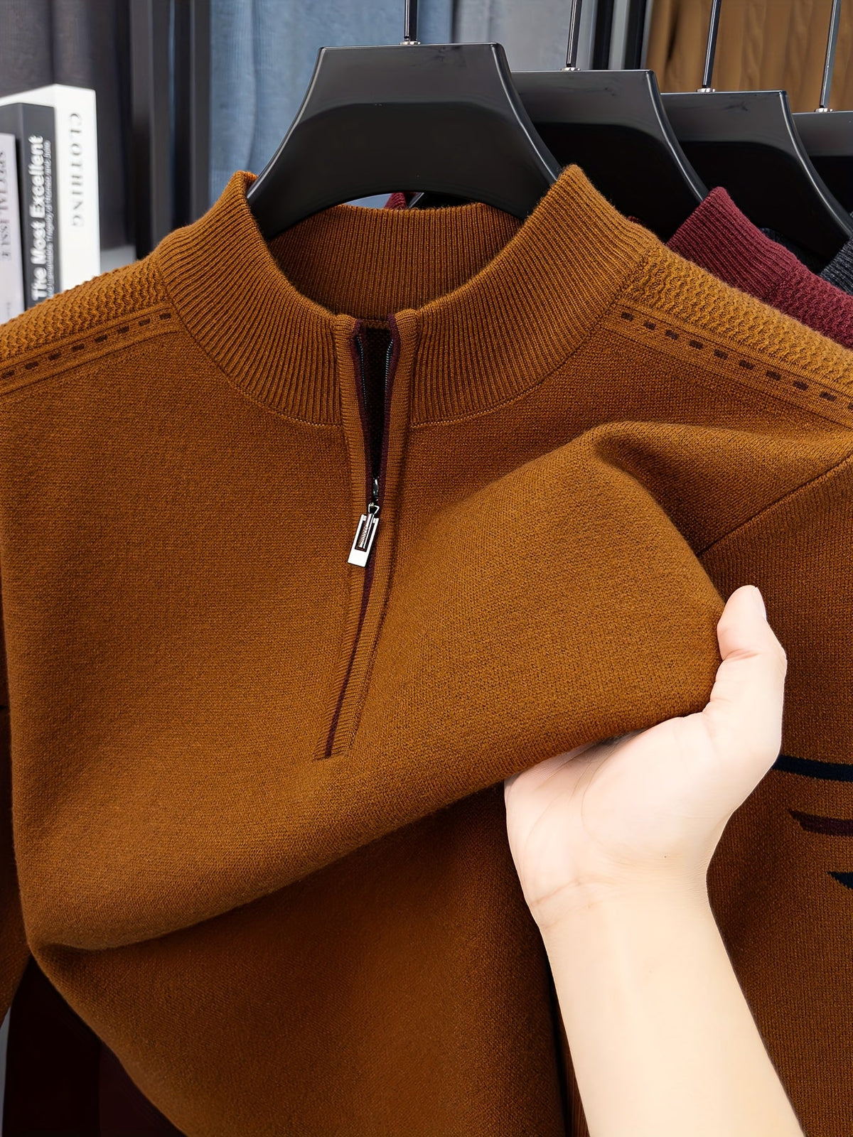 Daniel | Men's Half Zip Knit Jumper