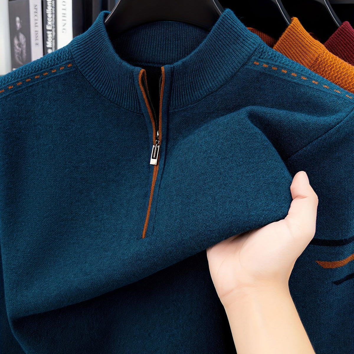 Daniel | Men's Half Zip Knit Jumper
