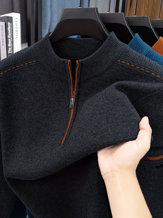 Daniel | Men's Half Zip Knit Jumper