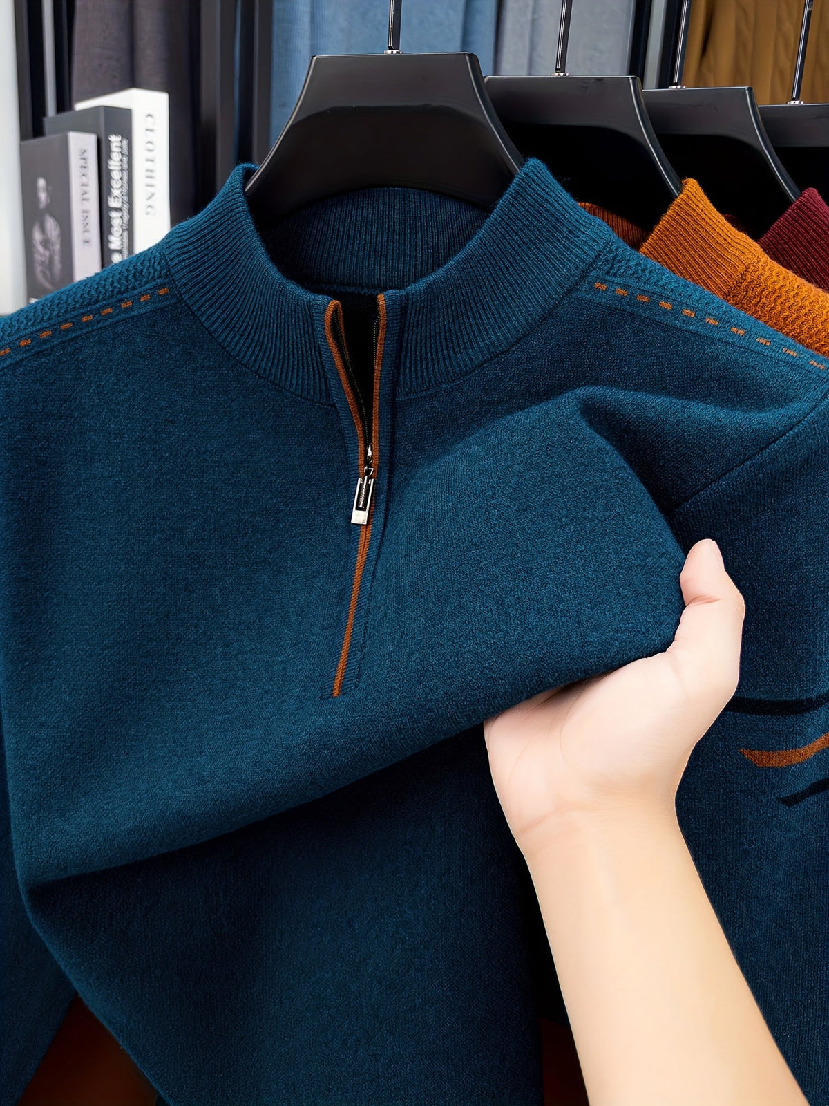 Daniel | Men's Half Zip Knit Jumper