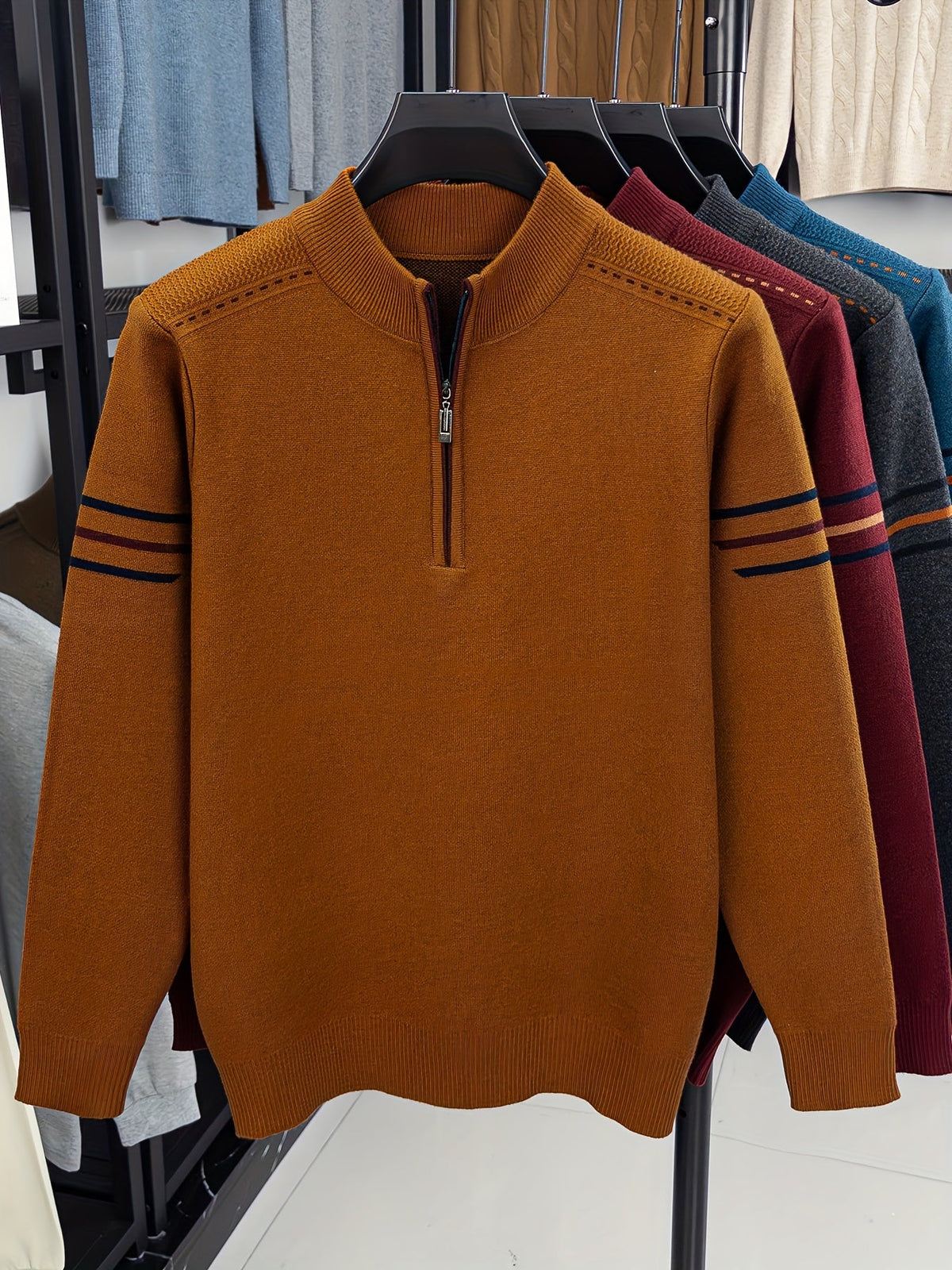 Daniel | Men's Half Zip Knit Jumper