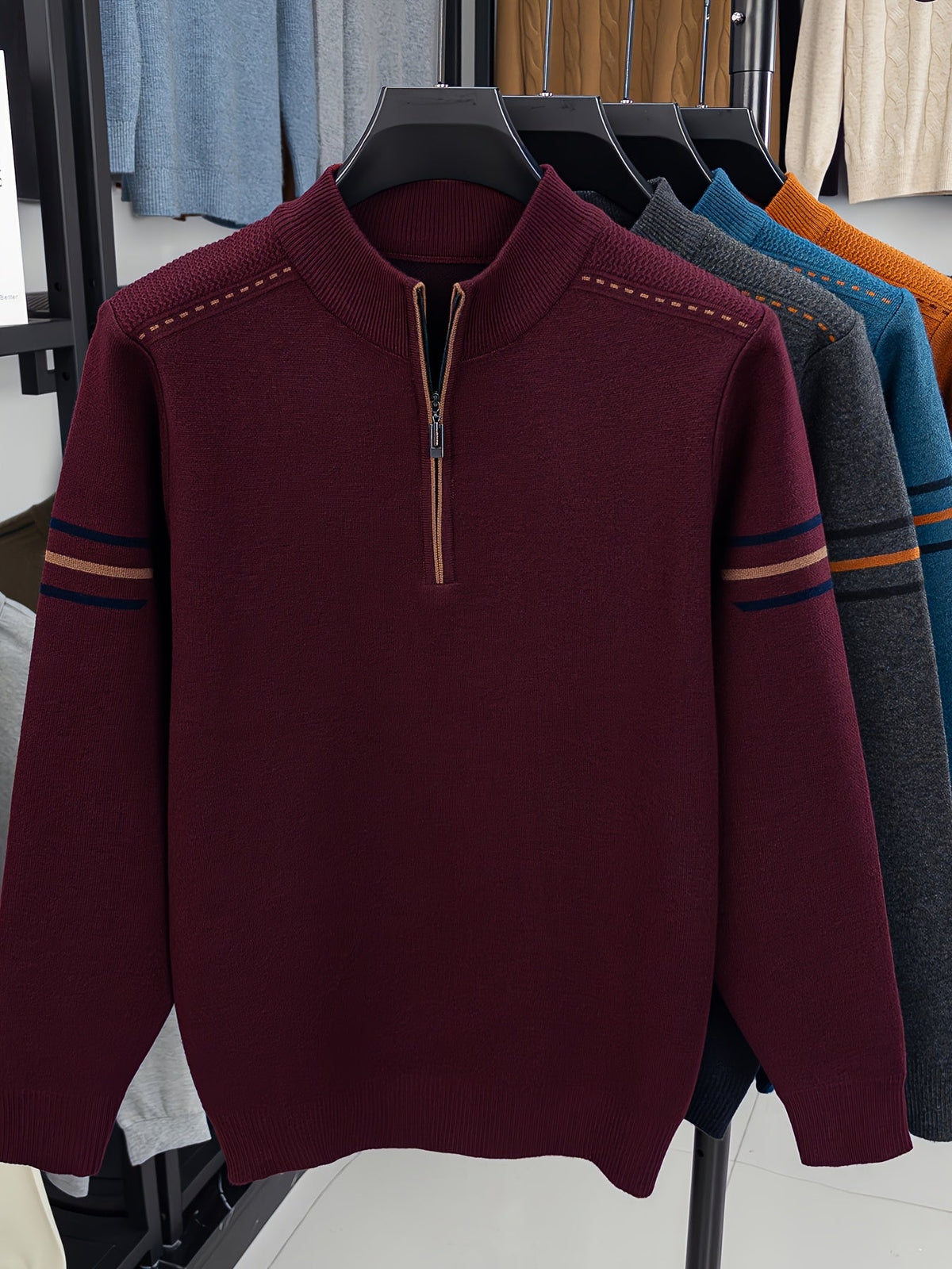 Daniel | Men's Half Zip Knit Jumper