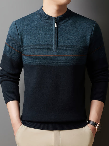Lucas | Men's Quarter Zip Knit Jumper
