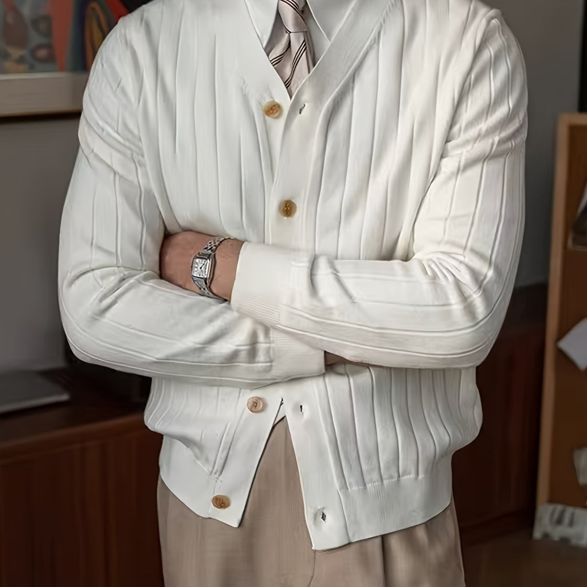 Oliver | Men's Button-Up Knit Cardigan