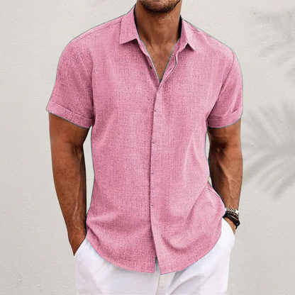 Sebastian | Men's Short Sleeve Linen Shirt Style
