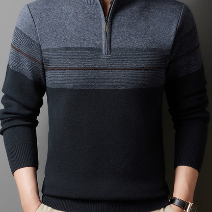 Lucas | Men's Quarter Zip Knit Jumper