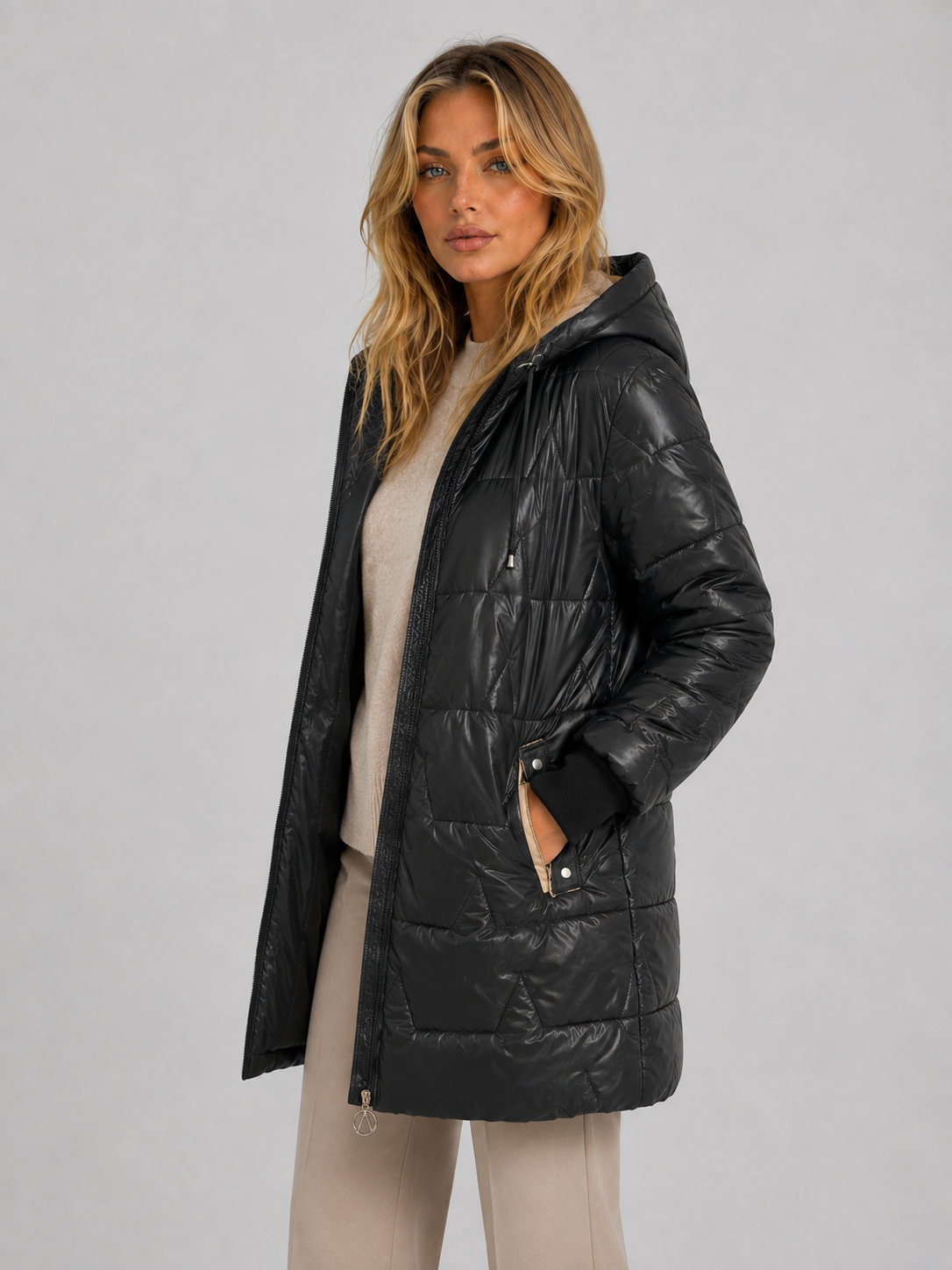 Annora | Women's Longline Hooded Puffer Jacket