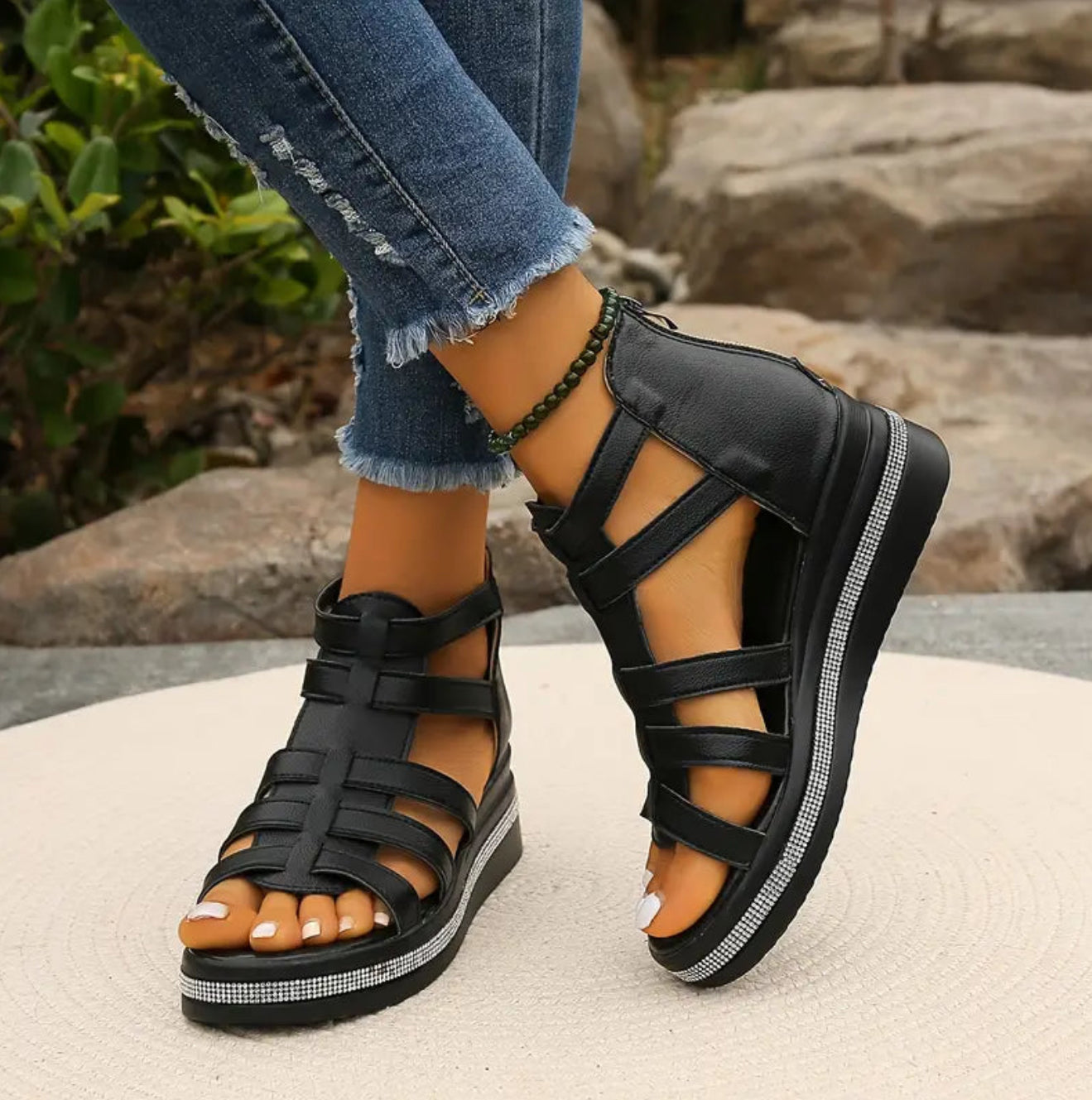 Chloe | Elegant Wedge Sandals