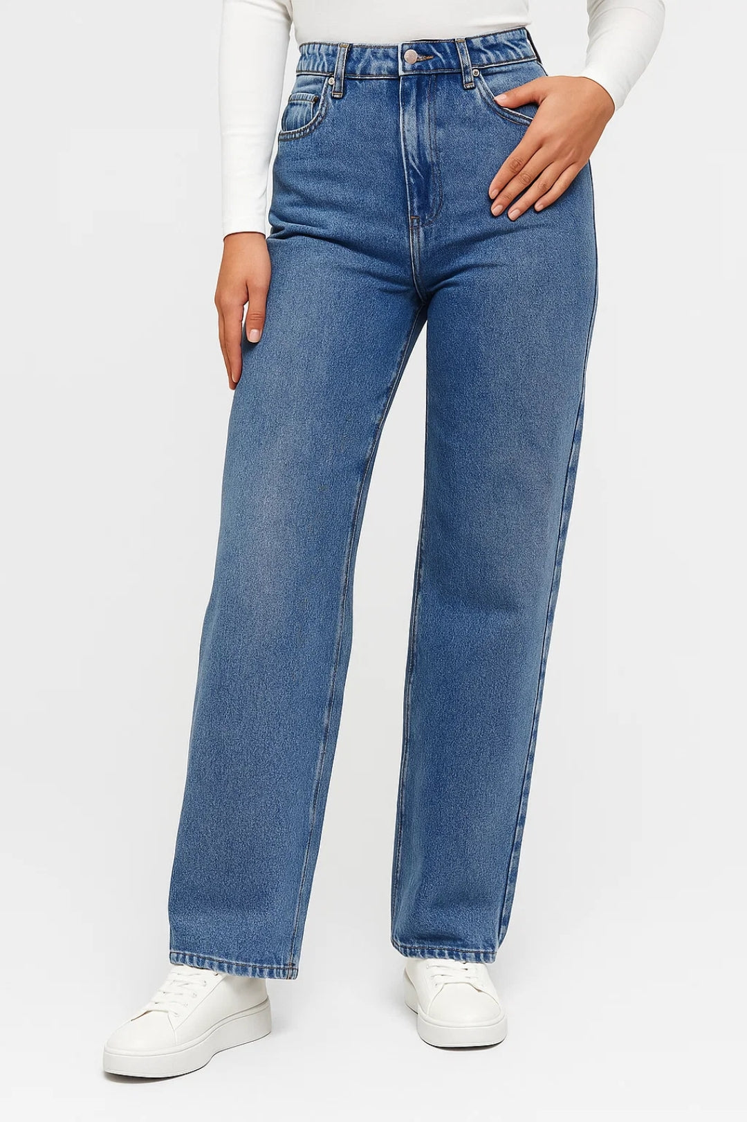 Amelia | Women's High-Waisted Straight Jeans