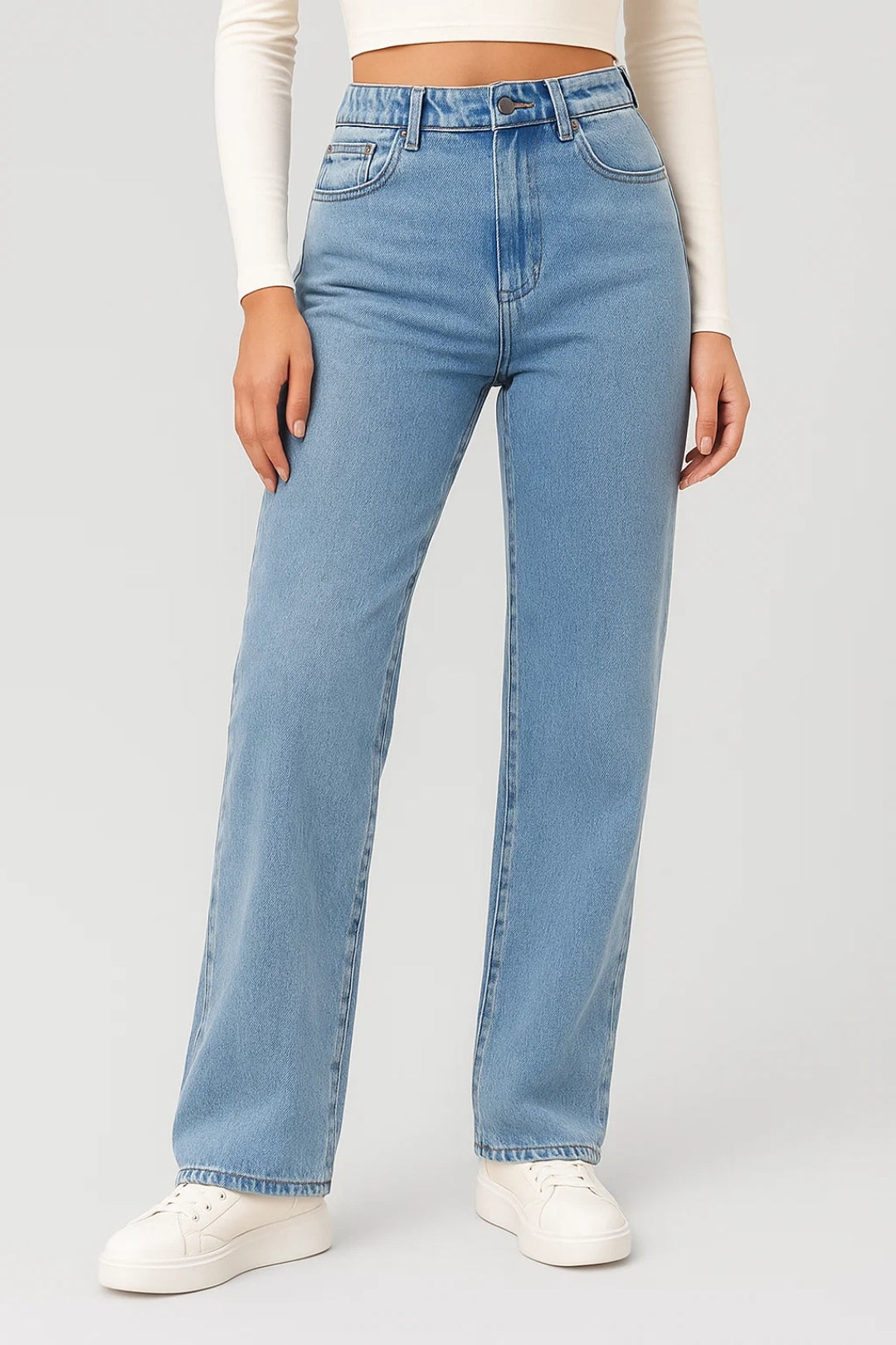 Amelia | Women's High-Waisted Straight Jeans