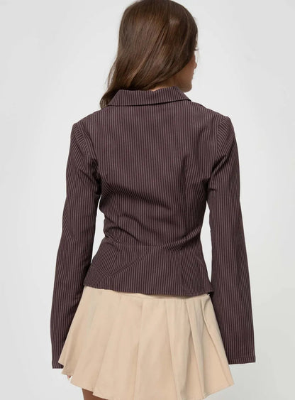 Emily | Women's Striped Tailored Blouse
