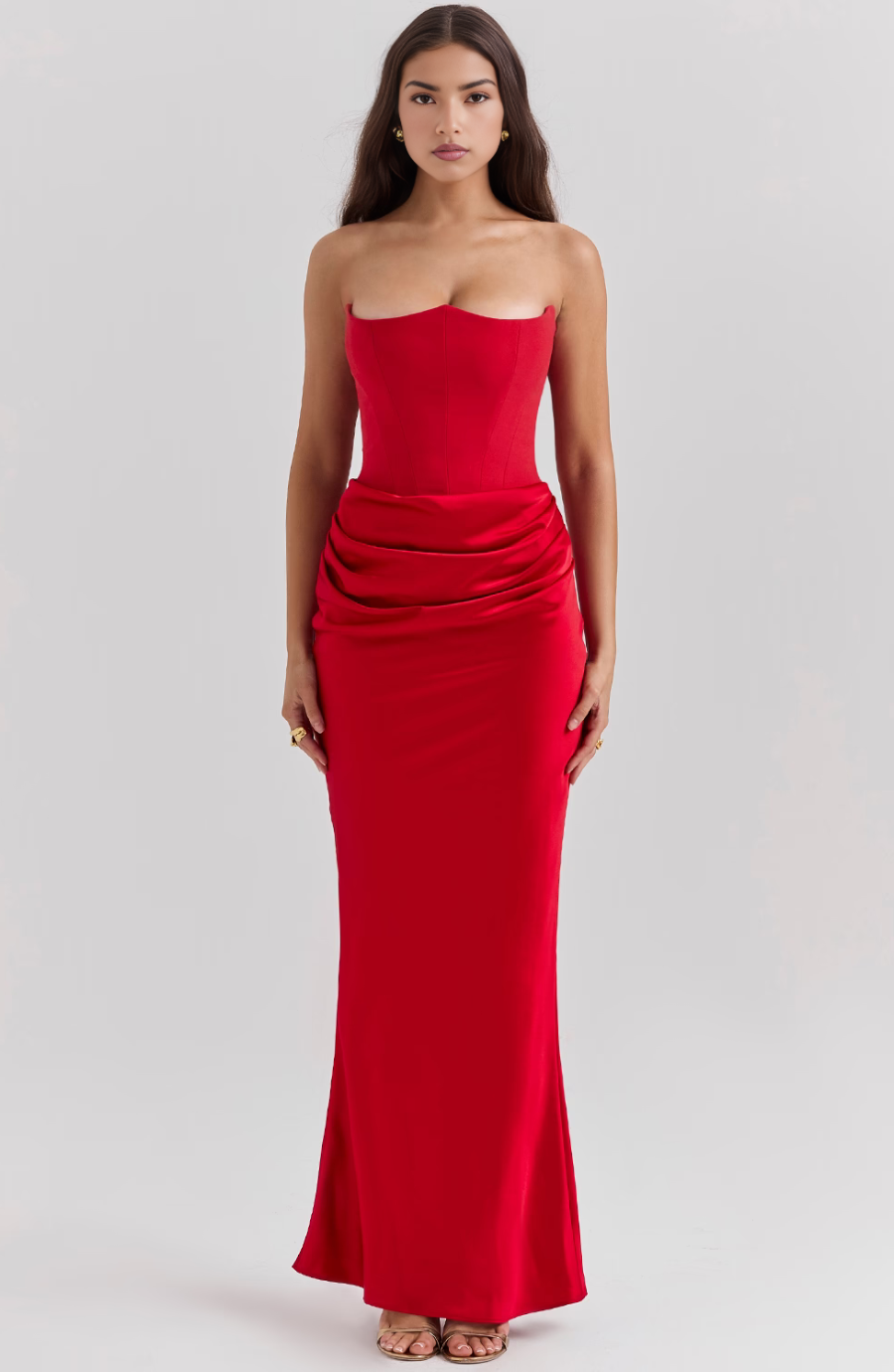 Women’s Maxi Dress | Strapless Corset Fit | Elegant Evening Style