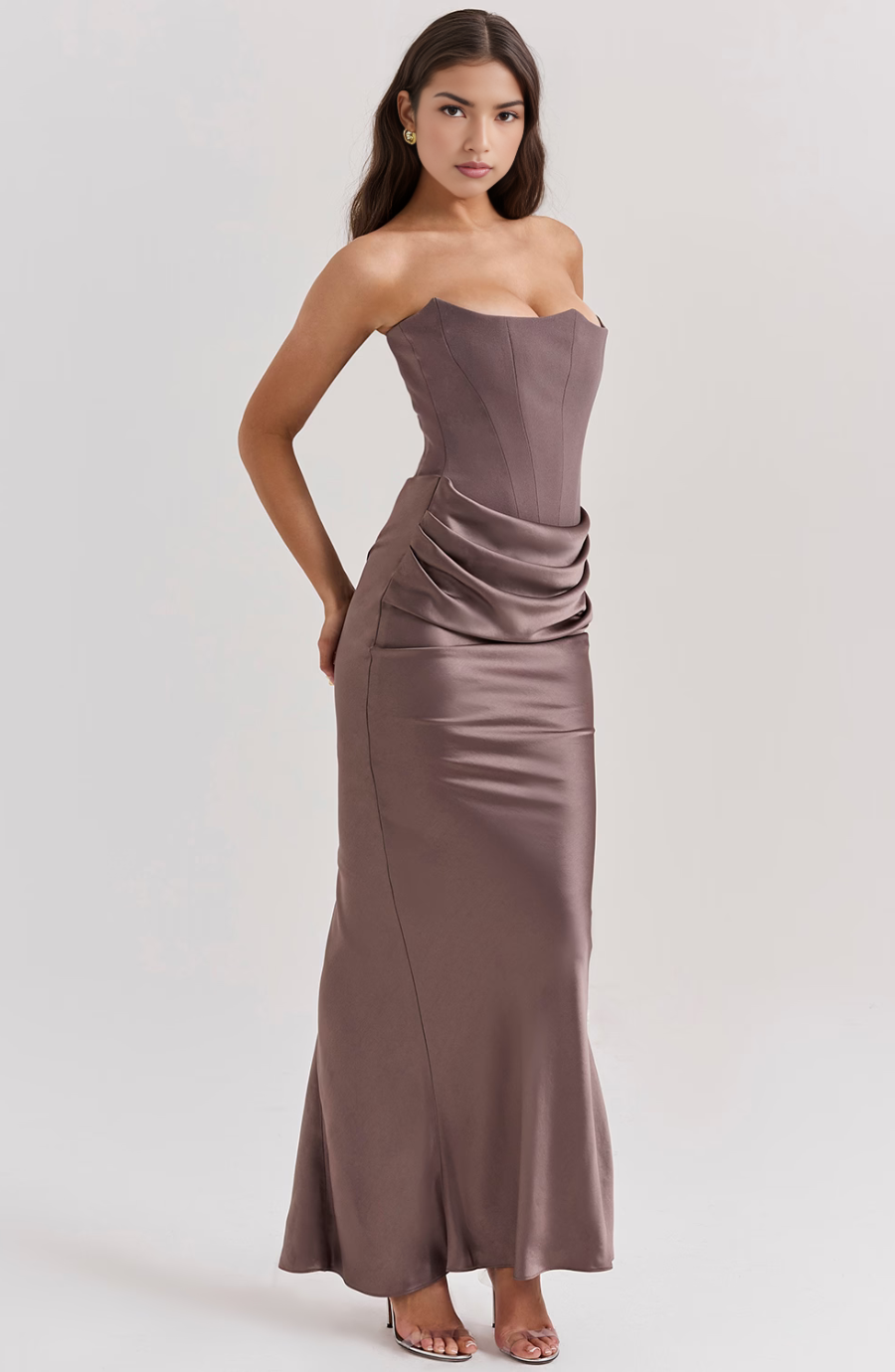 Women’s Maxi Dress | Strapless Corset Fit | Elegant Evening Style