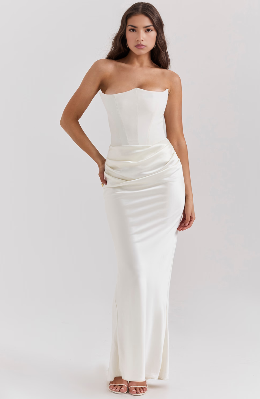 Women’s Maxi Dress | Strapless Corset Fit | Elegant Evening Style