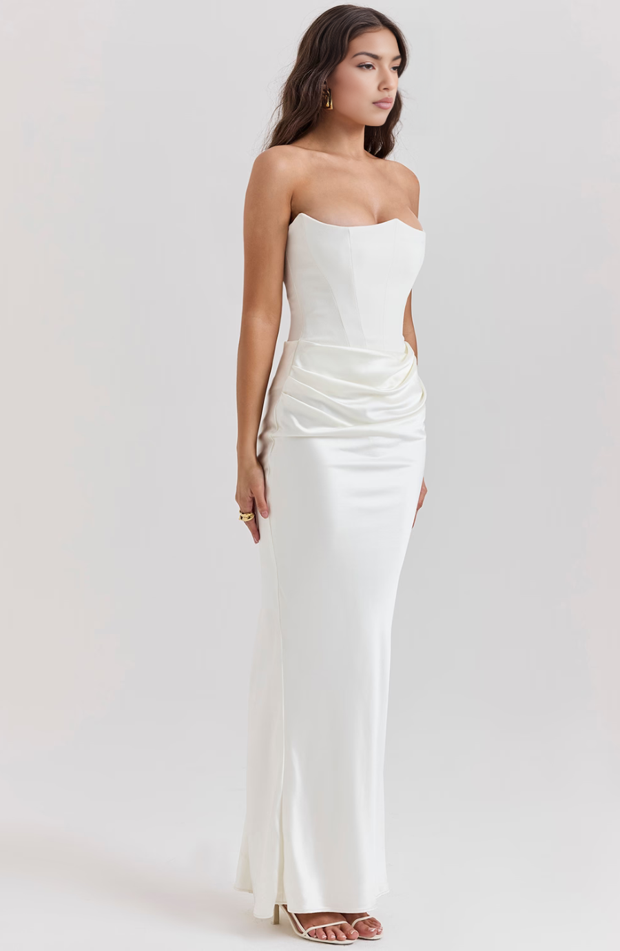 Women’s Maxi Dress | Strapless Corset Fit | Elegant Evening Style
