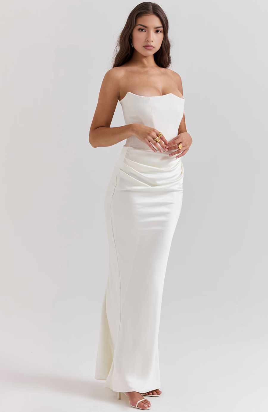 Women’s Maxi Dress | Strapless Corset Fit | Elegant Evening Style