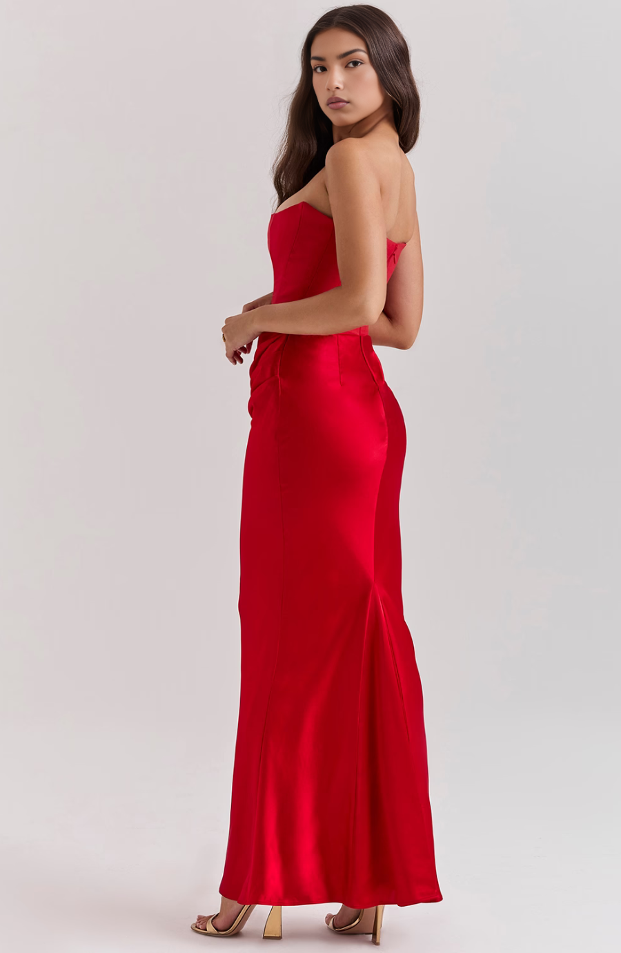 Women’s Maxi Dress | Strapless Corset Fit | Elegant Evening Style