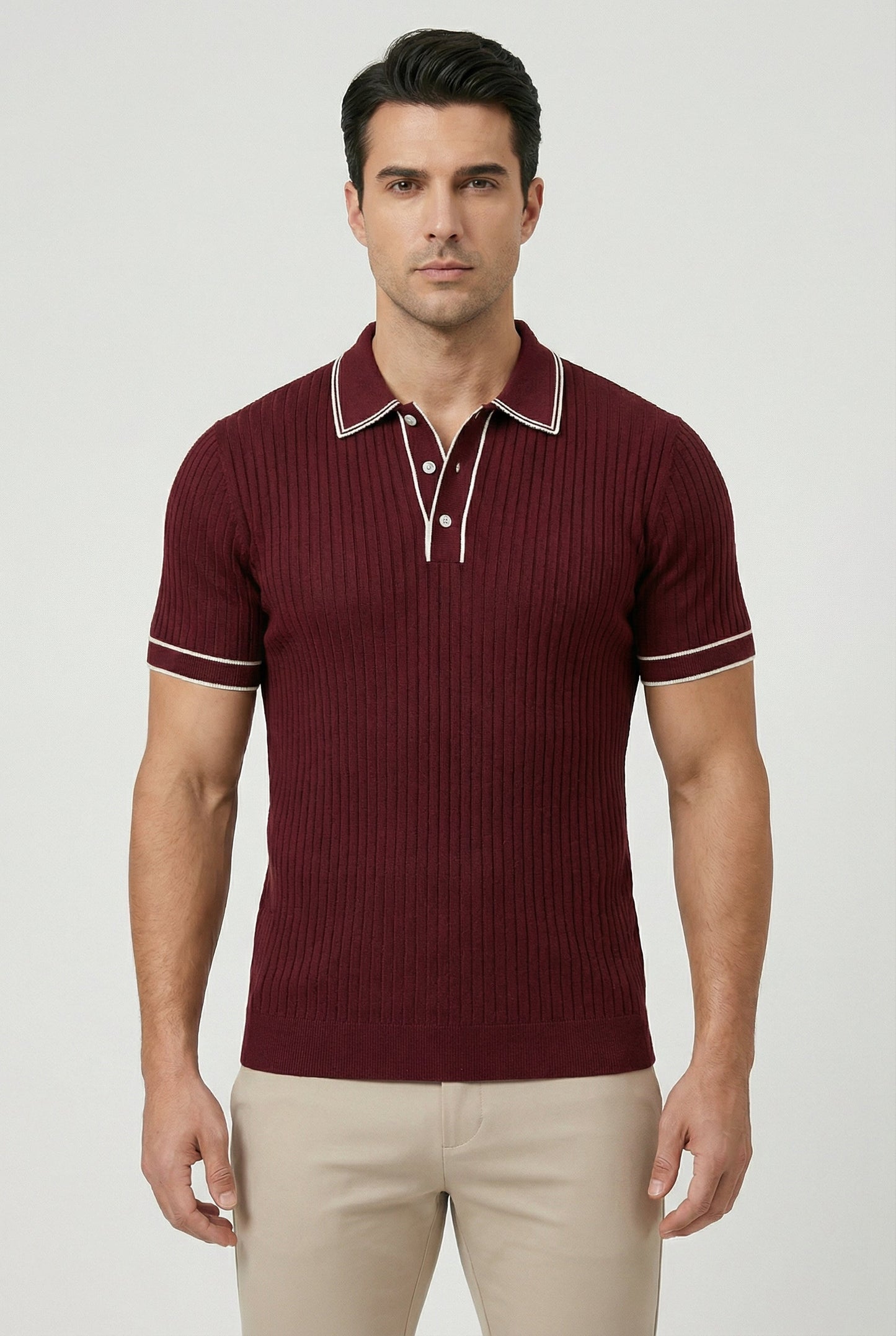 Craig | Men's Contrast Collar Knit Polo