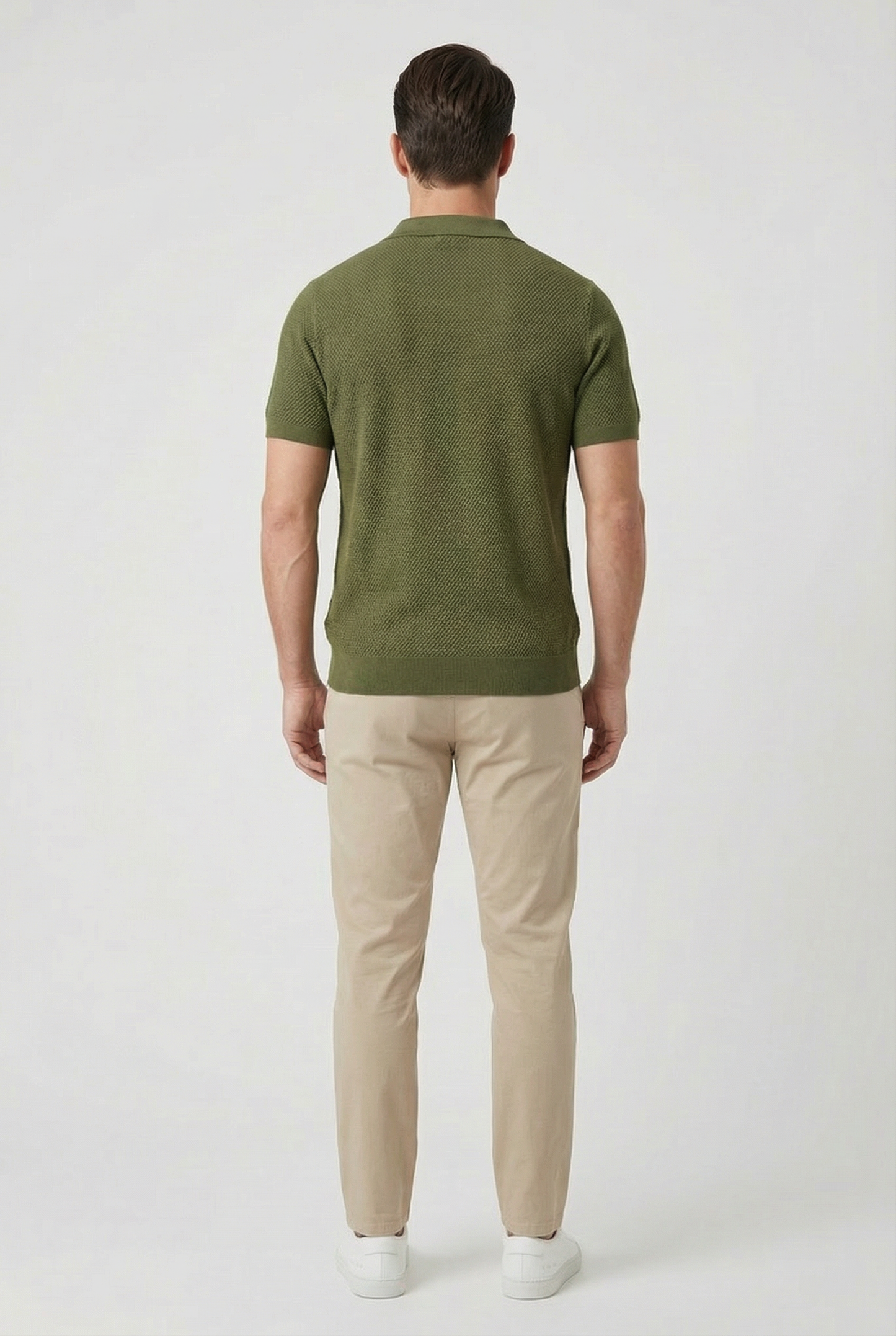 Curtis | Men's Short Sleeve Textured Polo