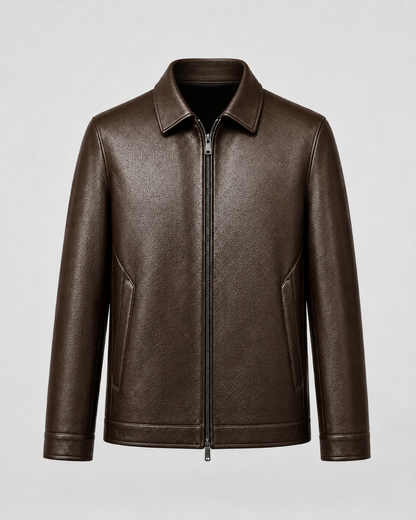 Grady | Men's PU Leather Zip Jacket