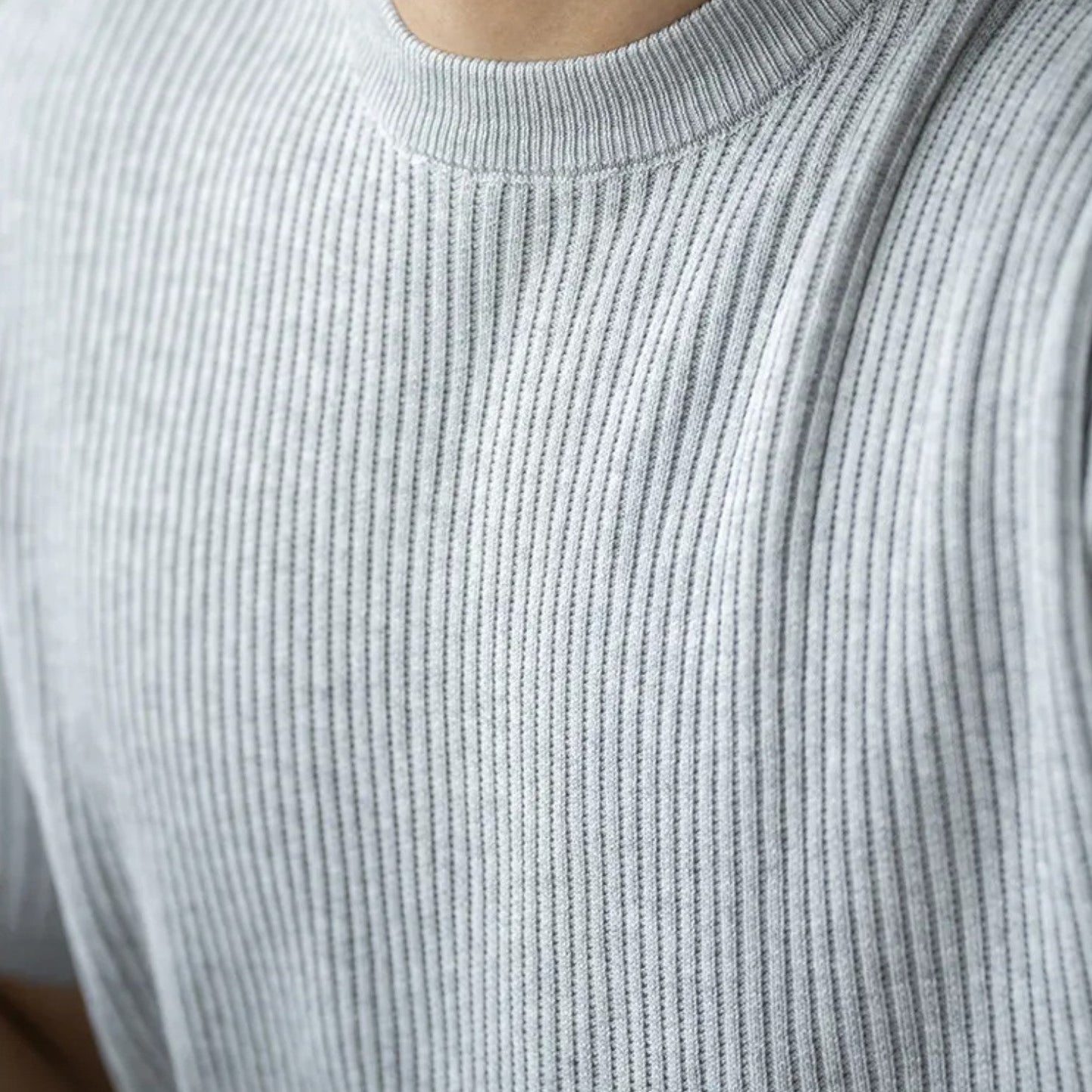Roan | Men's Ribbed Knit T-Shirt
