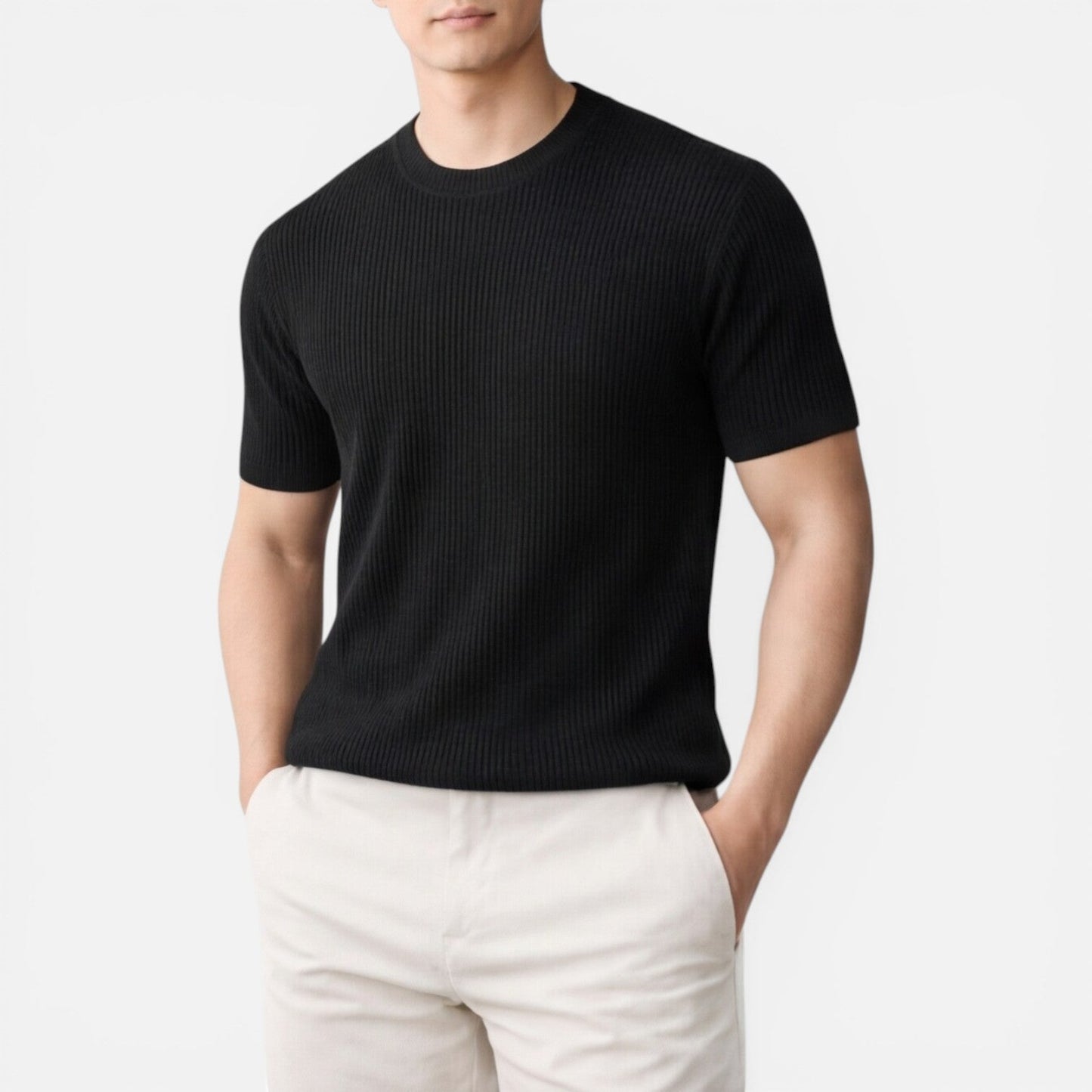 Roan | Men's Ribbed Knit T-Shirt