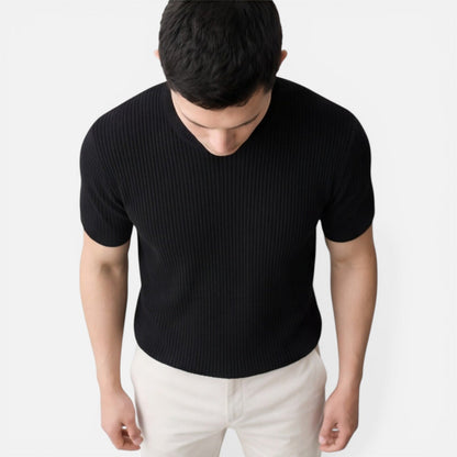Roan | Men's Ribbed Knit T-Shirt