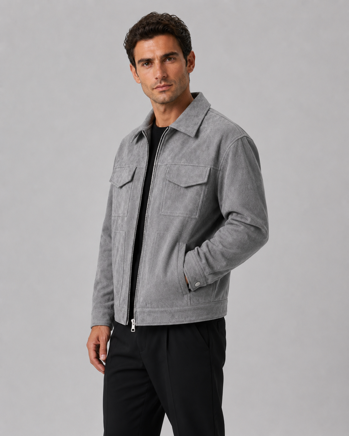 Roscoe | Men's Suede Utility Jacket
