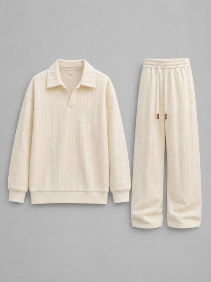 Osric | Men's Cable Knit Two-Piece Set