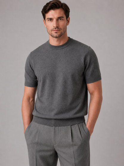 Jethro | Men's Fine Knit Crew Neck T-Shirt