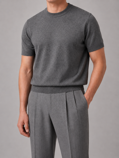 Jethro | Men's Fine Knit Crew Neck T-Shirt