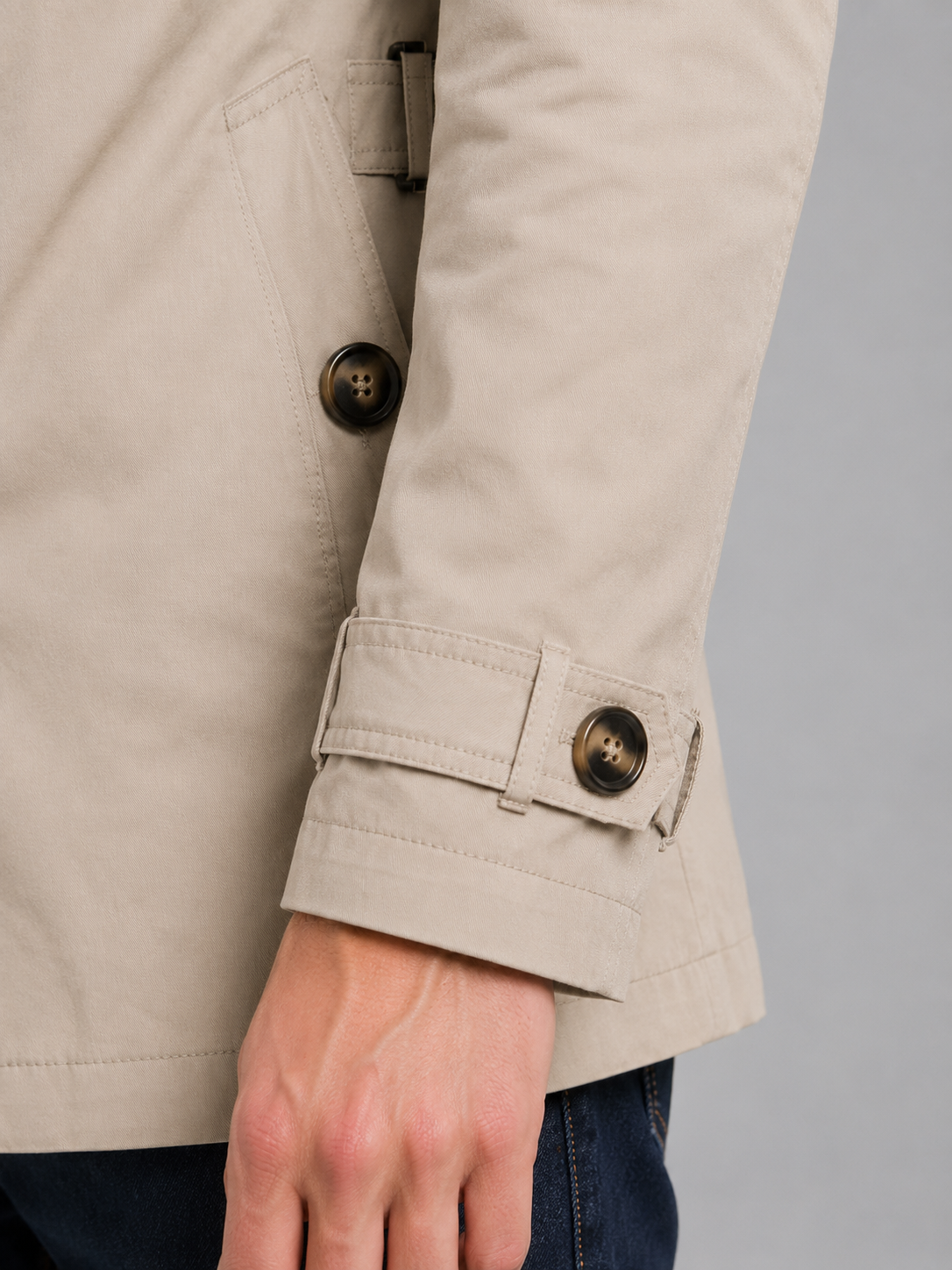 Seth | Men's Double Breasted Belted Trench Coat