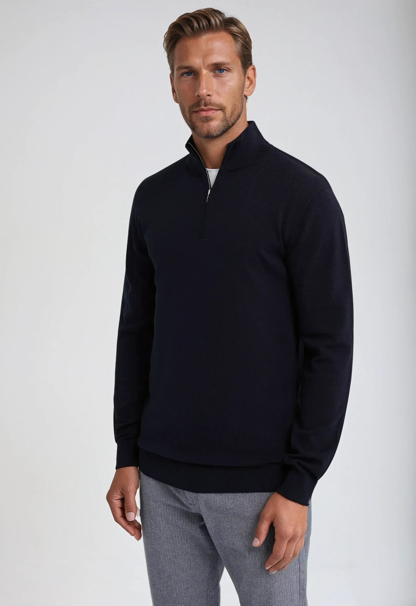 Men’s Sweatshirt | Half Zip Comfort | Classic Casual Style