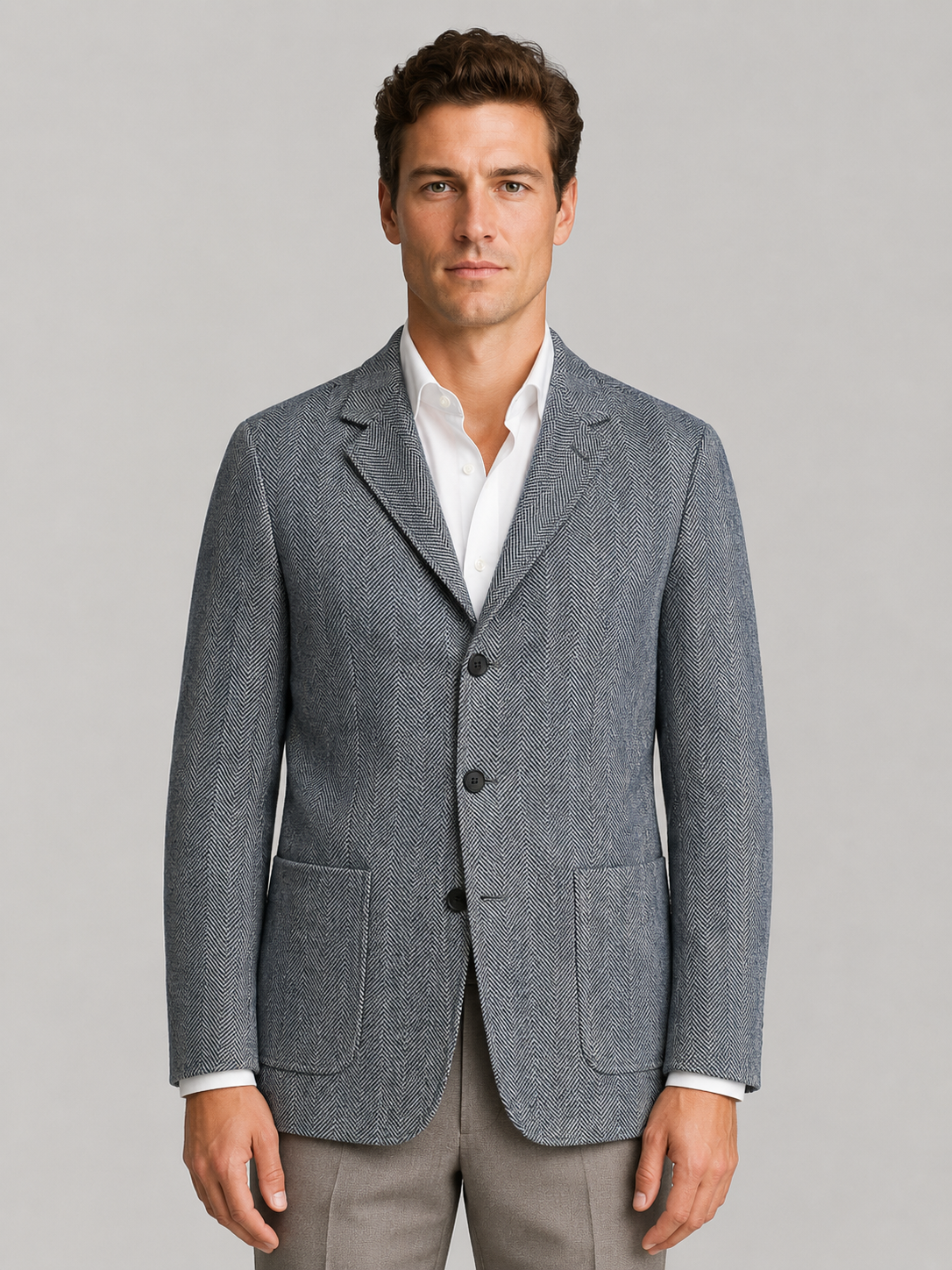 Mortimer | Men's Herringbone Tailored Blazer