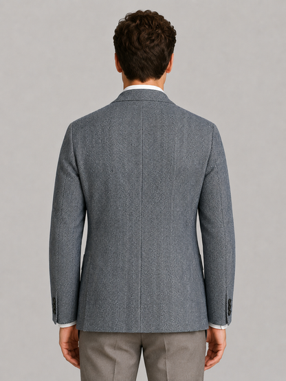 Mortimer | Men's Herringbone Tailored Blazer